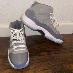 Grey and white Cool Grey 11’s